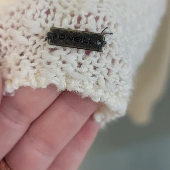 O'Neill Tropical Beach Hooded See Through Sweater Size Small Oversize - Picture 11 of 11